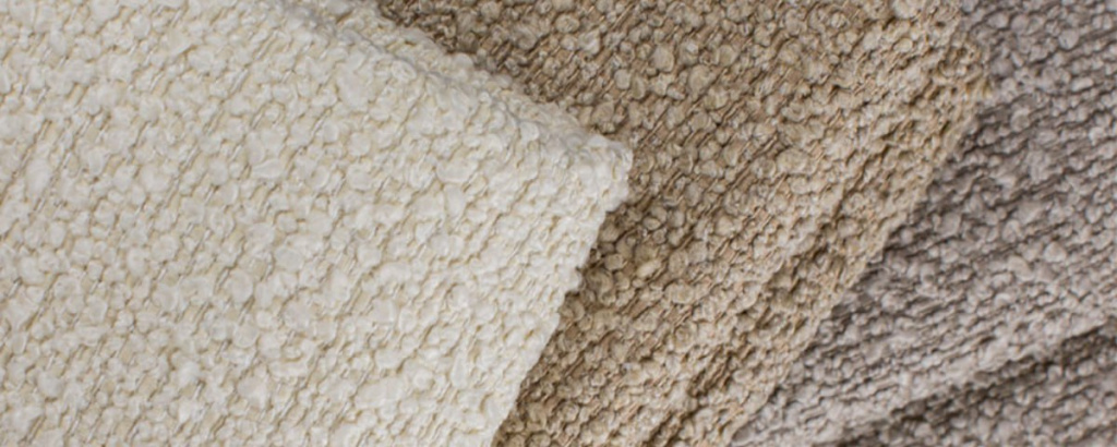 фактура буклированной ткани для мягкой мебели